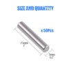 Glarks 50-Pieces 5x25mm Dowel Pin Stainless Steel Shelf Support Pegs
