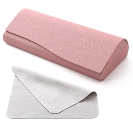[Resbett] Eyeglass Case, Slim Eyeglass Case, Hard Design to Protect! Magnetic Closure Easy to Open and Close, Pink