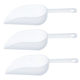 3Pcs Plastic Ice Scoop Multifunctional Frosted Ice Measuring Shovel Flour Scoop for Popcorn Canisters Cereal Popcorn Powders Dry Foods Candy