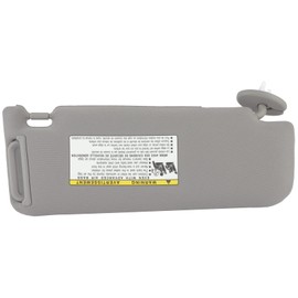 SCITOO Left Driver Side Gray Car Sun Visor Assembly Replacement fit for 2012-2017 for Toyota for Camry with Sunroof