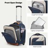 mixi 16 Inch Underseat Carry-On Luggage, Softside Suitcase with Wheels,