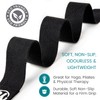 Black Metal D-Ring Buckle Yoga Studio Belt 2.5M