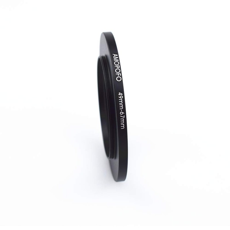 49 mm to 67 mm metal filter ring, 49-67 mm