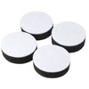 Kyuionty Self-Adhesive Furniture Risers 4Pcs, Round Adds 1/2" Height, Black