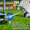 agape VS3 2 Pack 3-Piece DuraPlus Urethane Golf Balls, Enhanced