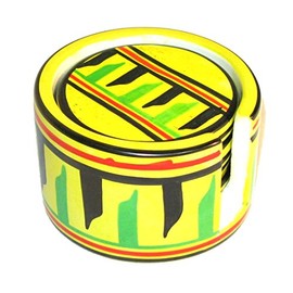 The Friendly Trading Co Hand Crafted Set of 6 Fair Trade Soapstone Wildlife Lion Elephant Hippo etc Coasters Kenya Lt Mauve Orange Blue Purple Kente Natural (Kente (multicolour))