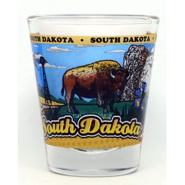 South Dakota State Wraparound Shot Glass