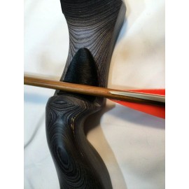 Trad Gear 1 PC BLACK ALL -IN-1 CALF HAIR ARROW REST REST - FITS Black Hunter Longbow Bow - LEFT HAND BOWS