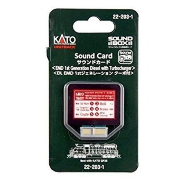 Kato KAT222031 Sound Card, EMD 1st Gen Diesel w/Turbo Sound Card