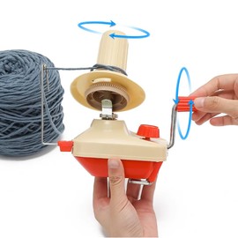 Joyzan Yarn Ball Winder, Manual Hand Operated Yarn Winder Wool Winder Yarn Winder Cross Winder Ball Winder Hand Operated Yarn Spinner Wool Yarn Fibre Cord Winding Knitting Needle Tool