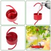 Eyrosa Metal Ant Moat for Hummingbird Feeders, Red Hummingbird Feeder