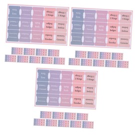 Operitacx 30 Blätter Bibelindex-tags Etikett Bücherregale Buchregisterkarten Bibelregisterkarten Seitenreiter Bibelteiler Bibel Tabs Fräulein Buchstabe Schulmaterial Beschichtetes Papier