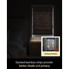 UNISHADES Cordless Bamboo Roman Shades for Windows, Blinds Size (31.5"