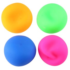 Curious Minds Busy Bags 4 Super Soft Doh Filled Stretch Ball - Ultra Squishy and Moldable Relaxing Sensory Fidget Dough Stress Toy