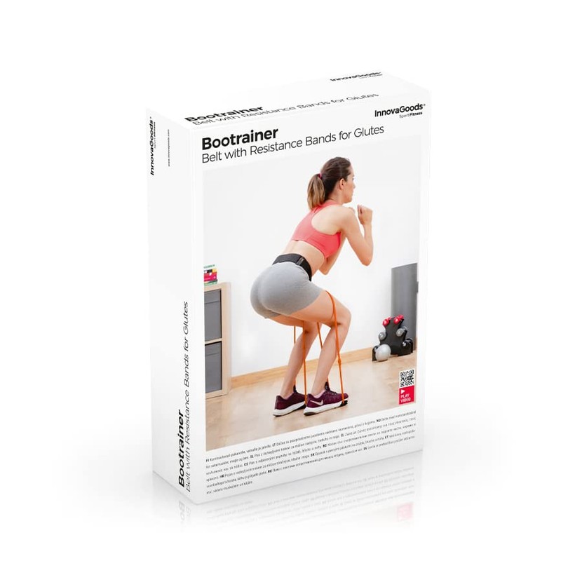 InnovaGoods - Fitness Belt with Resistance Bands, 40 lb Strength,