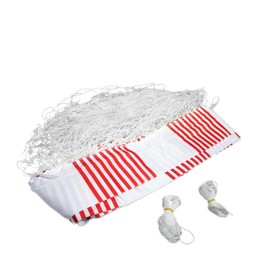 Sandora 22101 Football Goal Replacement Net Red/White Compatible with Many Goals with the Matching Size 300 x 160 x 90 cm