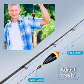 THKFISH Fishing Bobbers Slip Bobbers for Fishing Floats Bobbers for Fishing Balsa Bobbers for Steelhead Fish Float Rigs Freshwater Saltwater Floatage 1oz