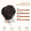 Messy Bun Hair Piece, Wavy Claw Clip Hair Bun Extension,