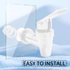 Hordion Plastic Spigot Replacement Cooler Faucet, 2 Sets Water Jug