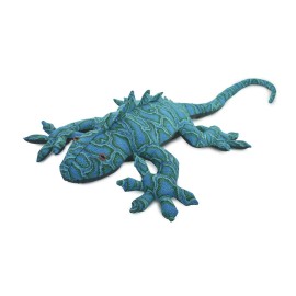 Collectible Wildlife Gifts Big Lizard Toy Blue Iguana Stuffed Plush Gift Made in Thailand 30" TH48 BB310
