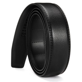 CHAOREN Ratchet Belt Replacement Strap 1 3/8”, Leather Belt Strap for 40MM Slide Click Buckle