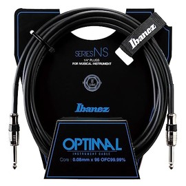 Ibanez NS10 10 ft 2 Straight Plugs Optimal Instrument Cable