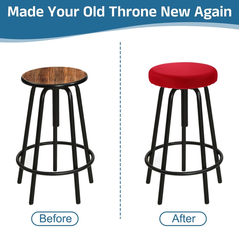 sourcing map 2 Pack Stool Covers Round, 11-15 Inch Bar
