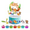 CONEJO MODA Decoración Pastel La Selva Animales Letrero Feliz Cumpleaño