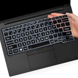 Large Print Keyboard Cover for Lenovo Thinkpad x1 Carbon Gen 11/10 14",ThinkPad X1 Yoga Gen 8/7, ThinkPad T14 T14s Gen 4/3, ThinkPad L14 P14s Gen 4/3, Thinkpad E14 Gen 5(Not Fit T14 L14 P14s Gen 2 1)