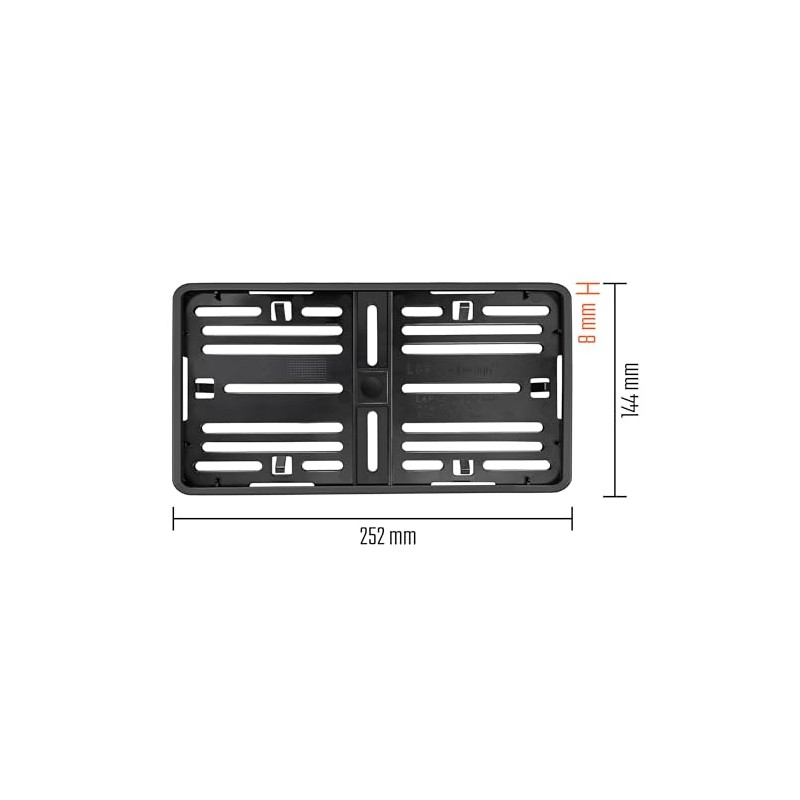 License Plate Holder 240 x 130 Light Motorcycle License Plate