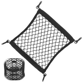 THKO Gep?cknetz fr E-Scooter & E-Bikes - Elastisches Aufbewahrungsnetz mit Gummizug, 25x30 cm, fr Helm & Zubeh?r, Netzbeutel fr Elektroroller & Fahrr?der, Praktische Helmhalterung