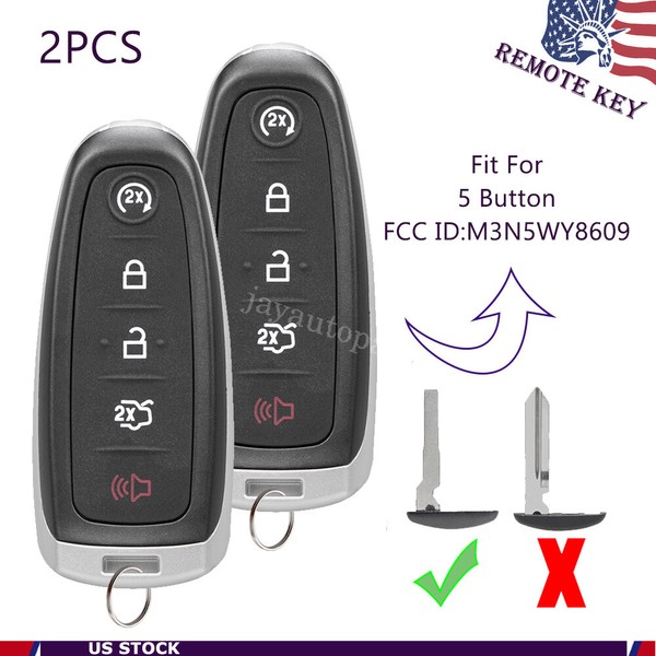 2 Replacement Smart Prox Remote Key Fob for 2013 2014
