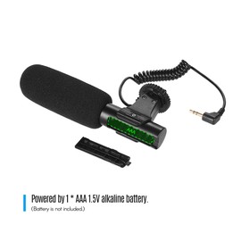 Camera Video Recording Microphone Super-Cardioid Pickup Mini Mic for Photography Interview Vlogging for DSLR Camera Camcorder