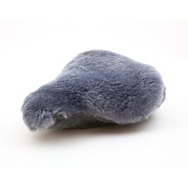Reissner Lambskin Bicycle Saddle Cover Lambskin Combined with Faux Fur Wreath (FSB C)