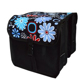 Beluko bike bag, children saddle bag, luggage carrier double 2 x 5l., black