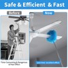 Ceiling Fan Cleaner Duster & Cobweb Duster with Extension Pole