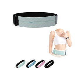 Kumomi Running Pouch, Waist Pouch, Running, 3 Pockets, Waterproof, Sweat-proof, Jogging Pouch, Adjustable Belt, Large Capacity, Night Reflective Strip, Elastic Material, Smartphone Storage, Keys