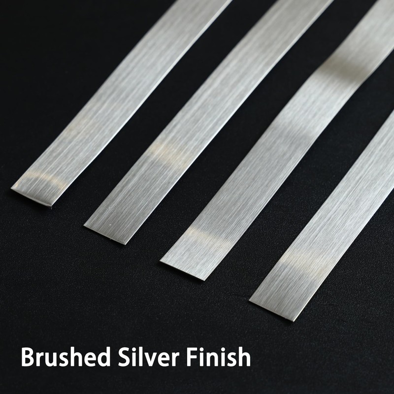 Gaahing Brushed Metal Trim, Peel and Stick Stainless Steel Wall