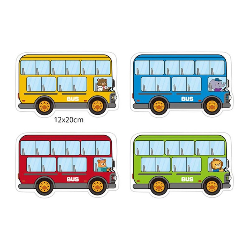 Milageto Animal Bus Station Puzzle Educational Indoor Games Addition &