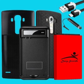 For LG Large Power 9180mAh Extended Battery Charger Cover Case Cable for LG G4 4G LTE