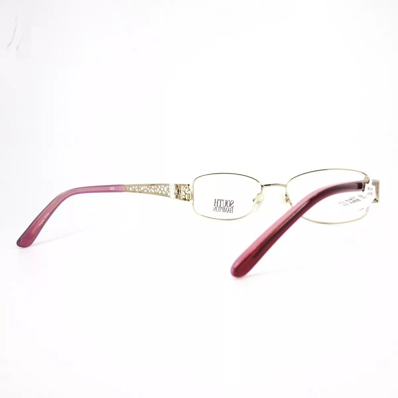 South Hampton SH 907 RO Eyeglasses Frames Pink Rectangular Full