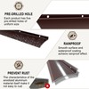 2PCS 40inch Brown Door Rain Drip Guard for Windows Drip