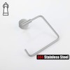 JQK Towel Ring, Stainless Steel Square Ring Towel Holder for