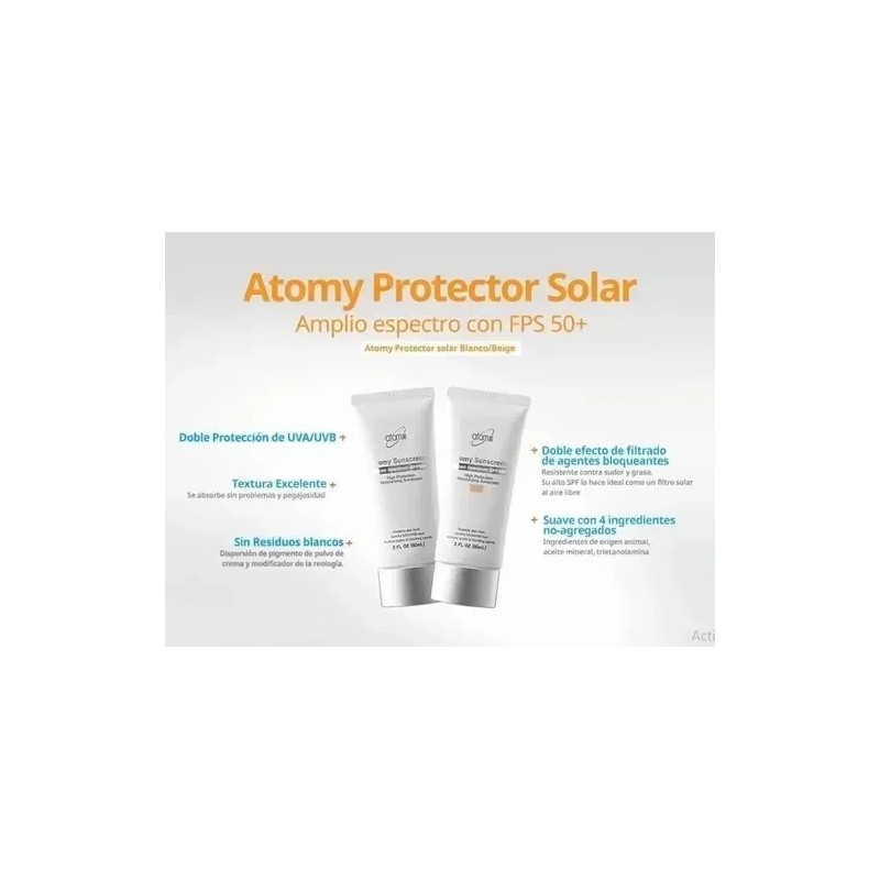 Protector Solar Atomy I Beige O Blanco I Sunscreen
