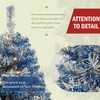 SOFTSEA 4-Piece Christmas Tree Garland Wreath Set, Pre-lit Holiday Christmas