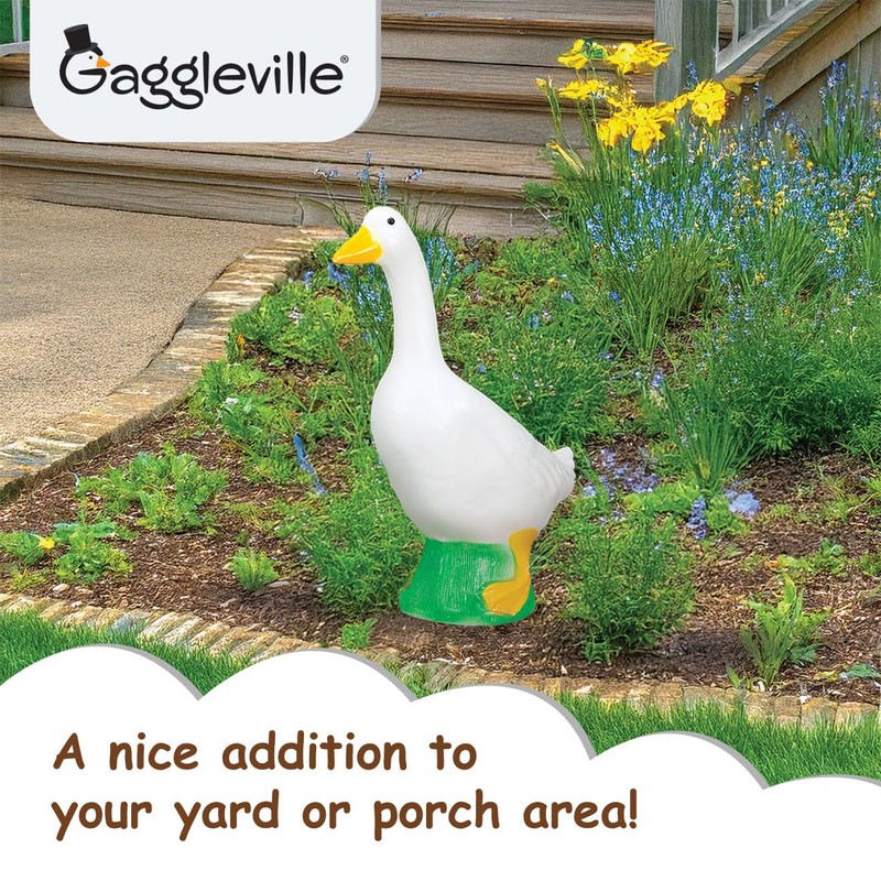Fox Valley Traders Gaggleville Porch Goose Baby Statue – Charming