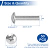 MroMax 50Pcs M4 x 20mm Truss Head Phillips Machine Screws