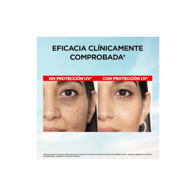 Oréal Paris Protector Solar Facial Fps50 Defender Fluido Invisible Tono