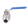 Ball Valve 304 Stainless Steel NPT 3/4in 2 Male Thread