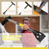 Qeioauek Removable Ice Scraper, 360° Rotating Snow Brush, 3-in-1 Ice